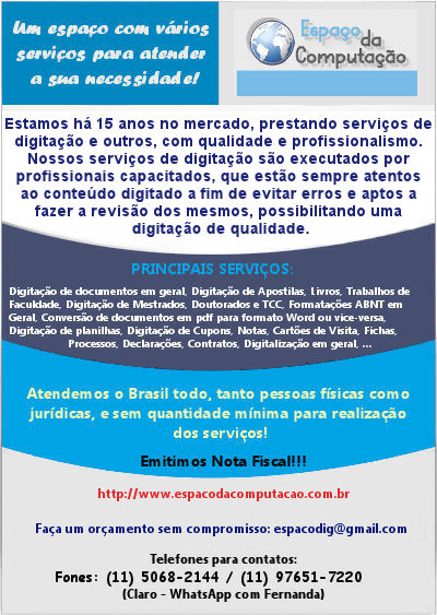servicos de digitacao propaganda 1